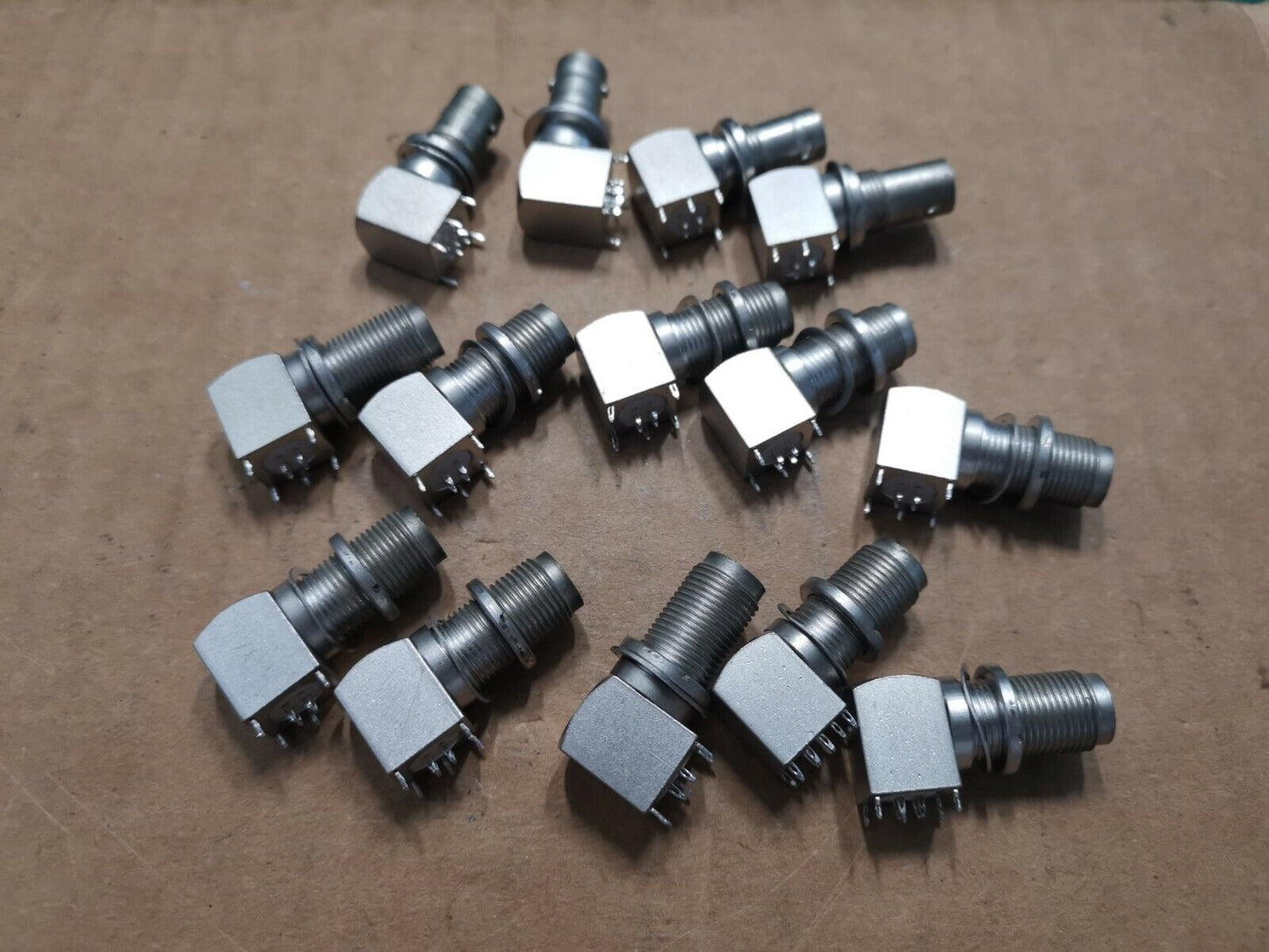 Quadax 4 pin RF Connector Joblot PCB Mount Military Part