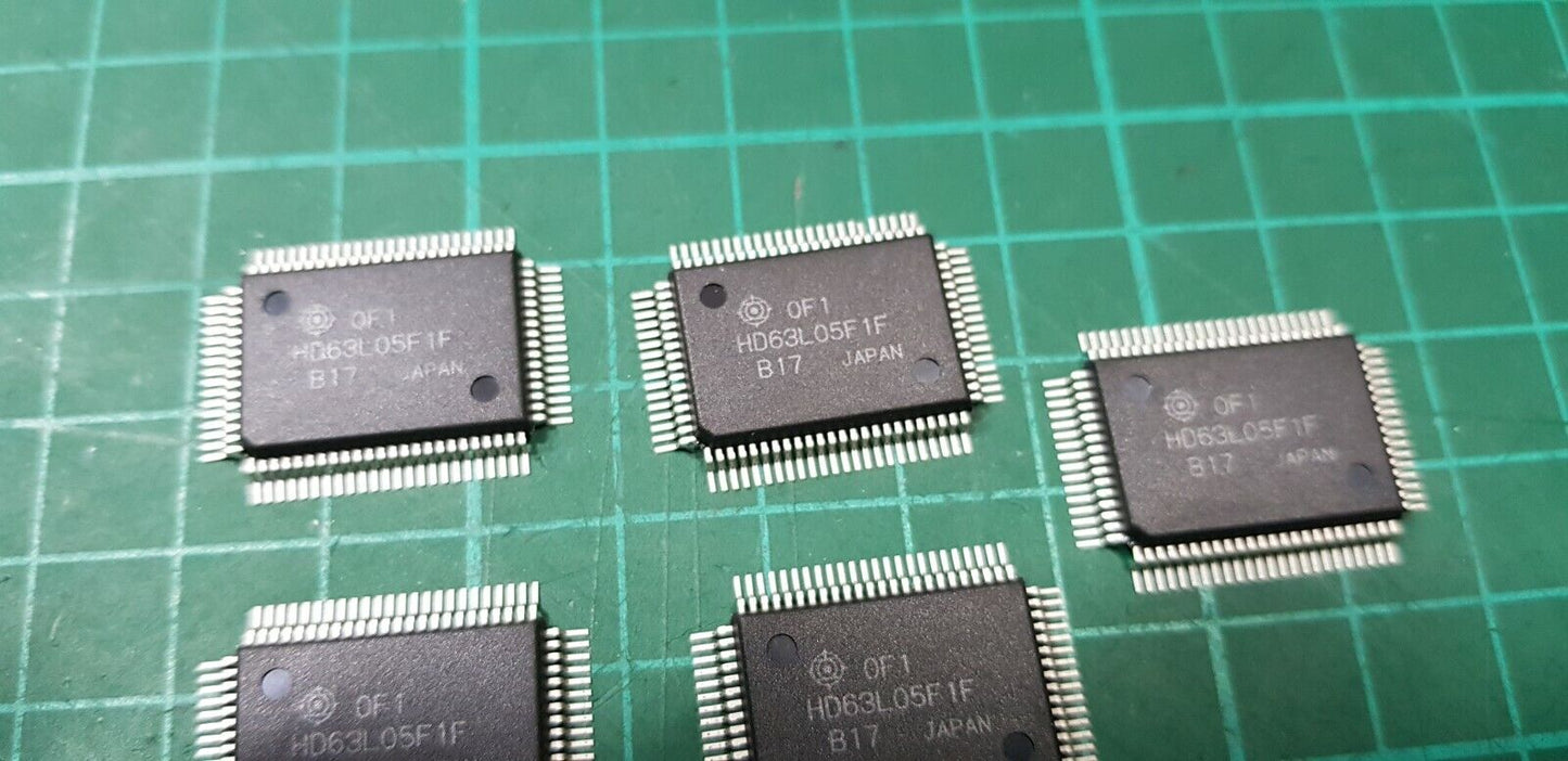 5 x Genuine Hitachi HD63L05F CMOS 8-BIT SINGLE-CHIP MICRO COMPUTER