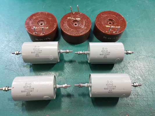 Russian RF Transmitter Power Supply Filtering Parts Capacitor and Inductor