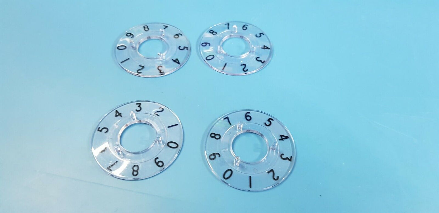 Elma Knob Numbering 0 To 9 4pcs
