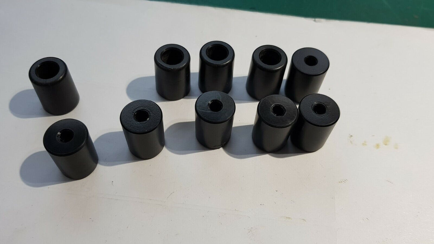 Electronic Project Enclosure Bumper Feet Plastic 20mm x 15mm Round  Black