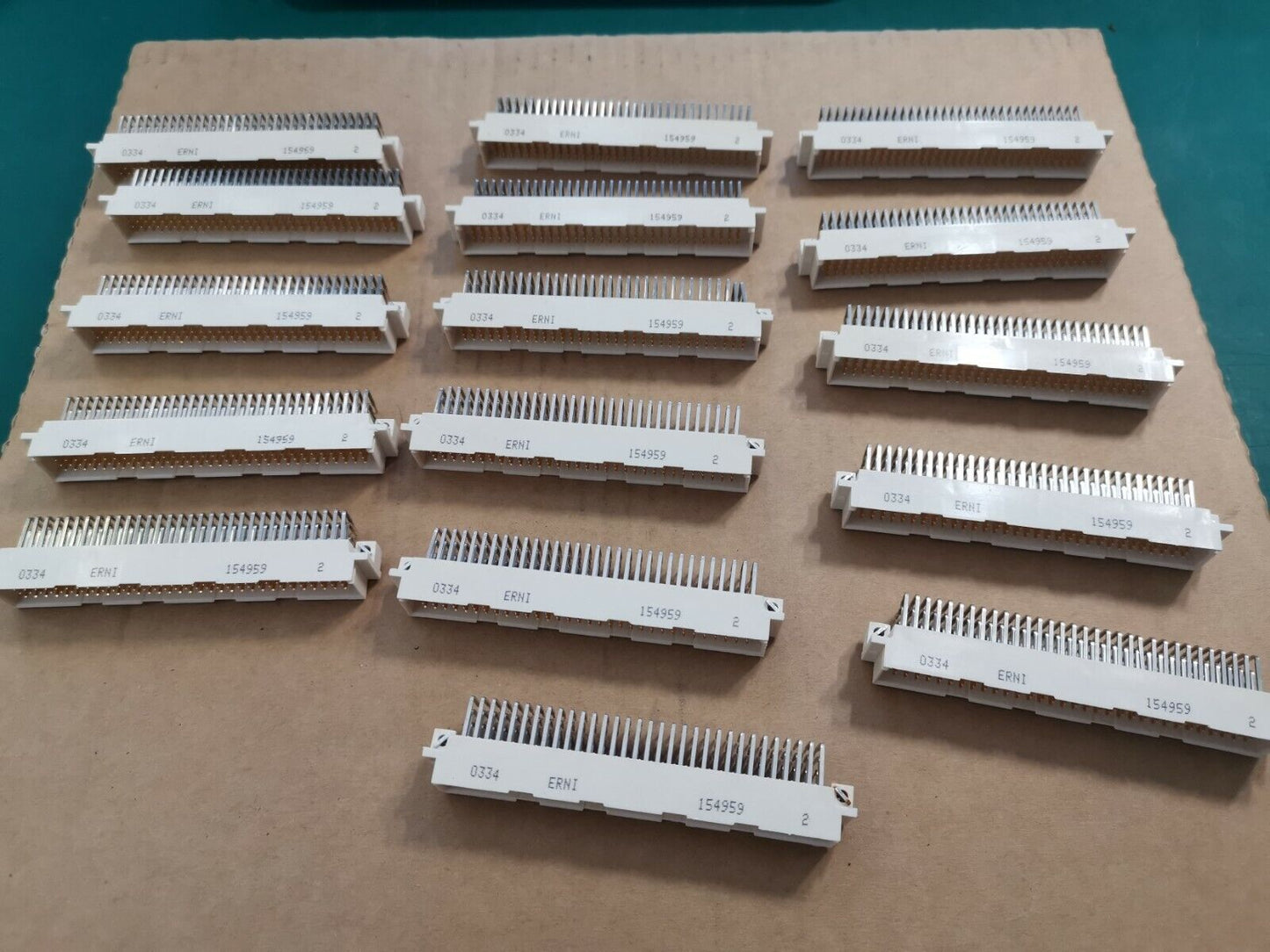 ERNI 128 Way 4 Row Straight DIN 41612 Connector PCB Mount