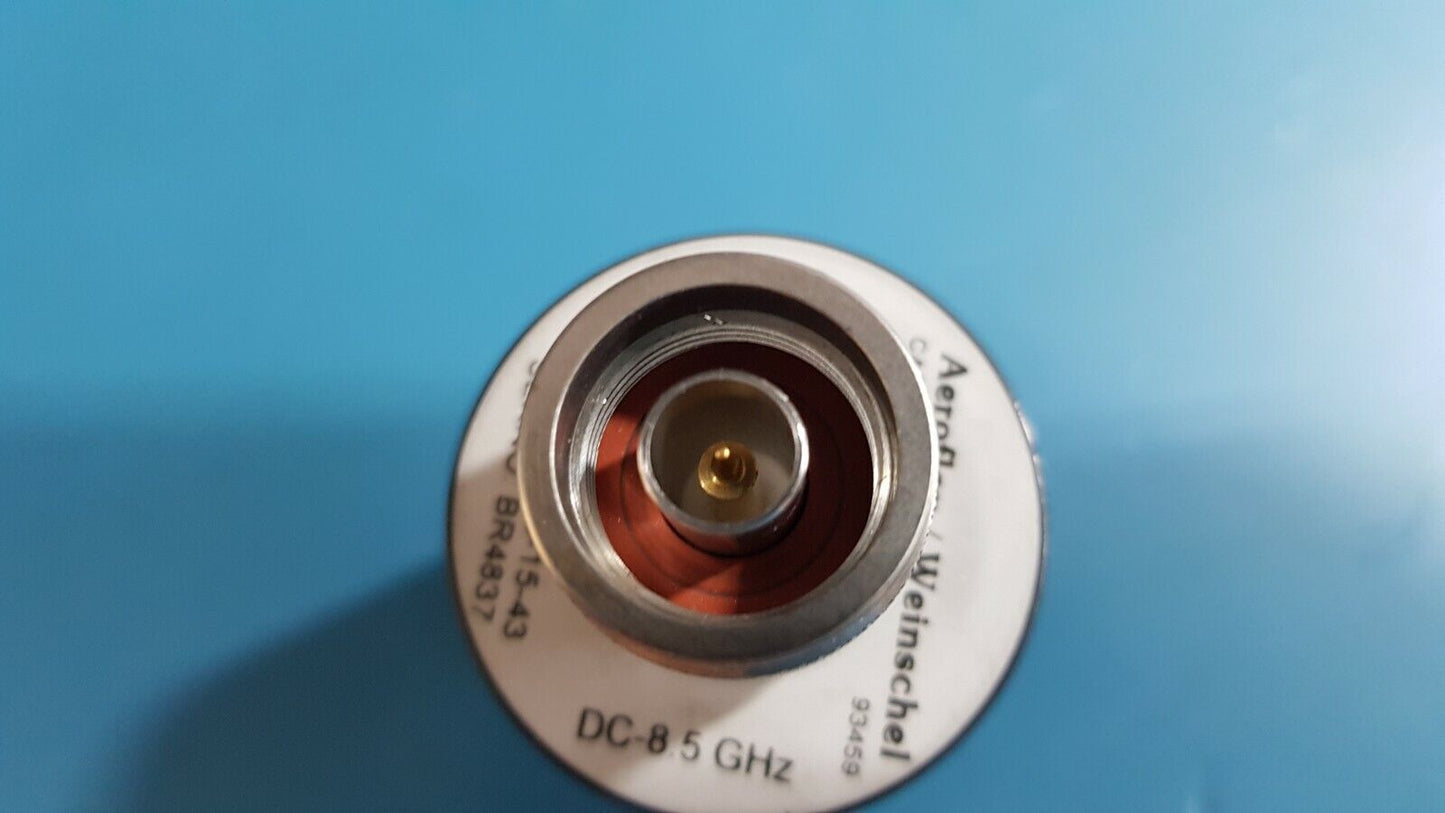 Weinschel 33-15-43 DC To 8.5GHz 15dB Attenuator 25W