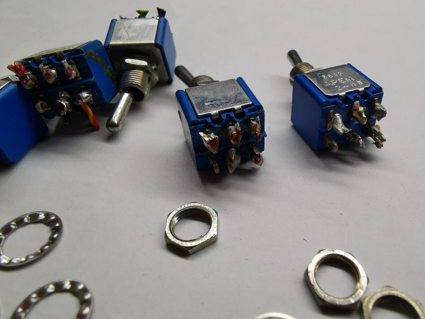 5pcs Of Genuine Apem 5649 Toggle Switch ON OFF ON Type