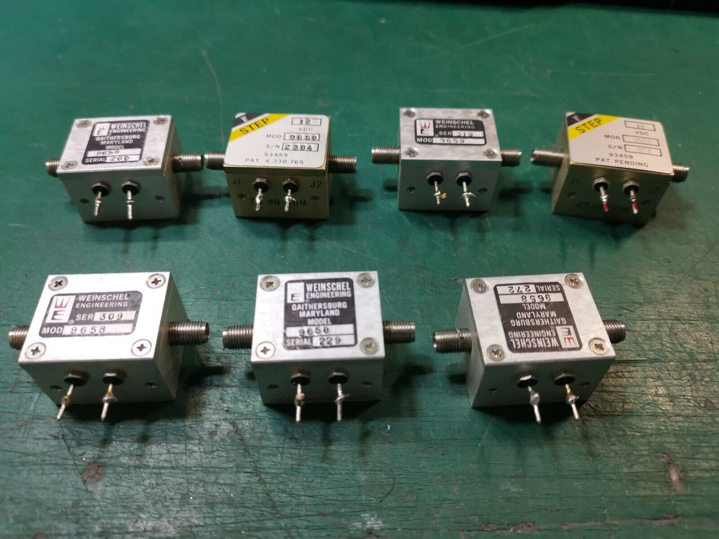 Weinschel 9658 Step Attenuator Joblot 25dB 12V