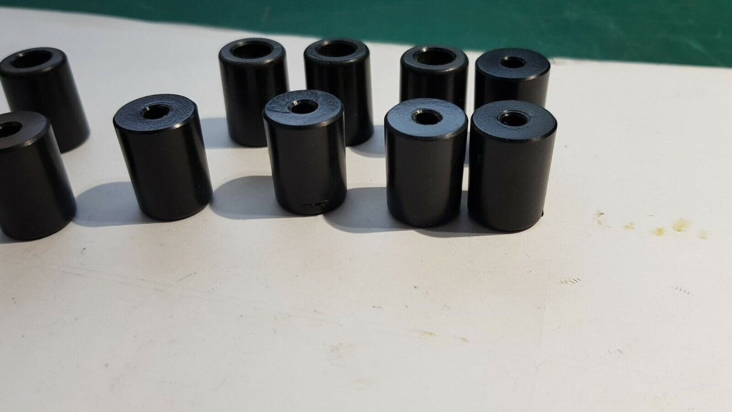 Electronic Project Enclosure Bumper Feet Plastic 20mm x 15mm Round  Black
