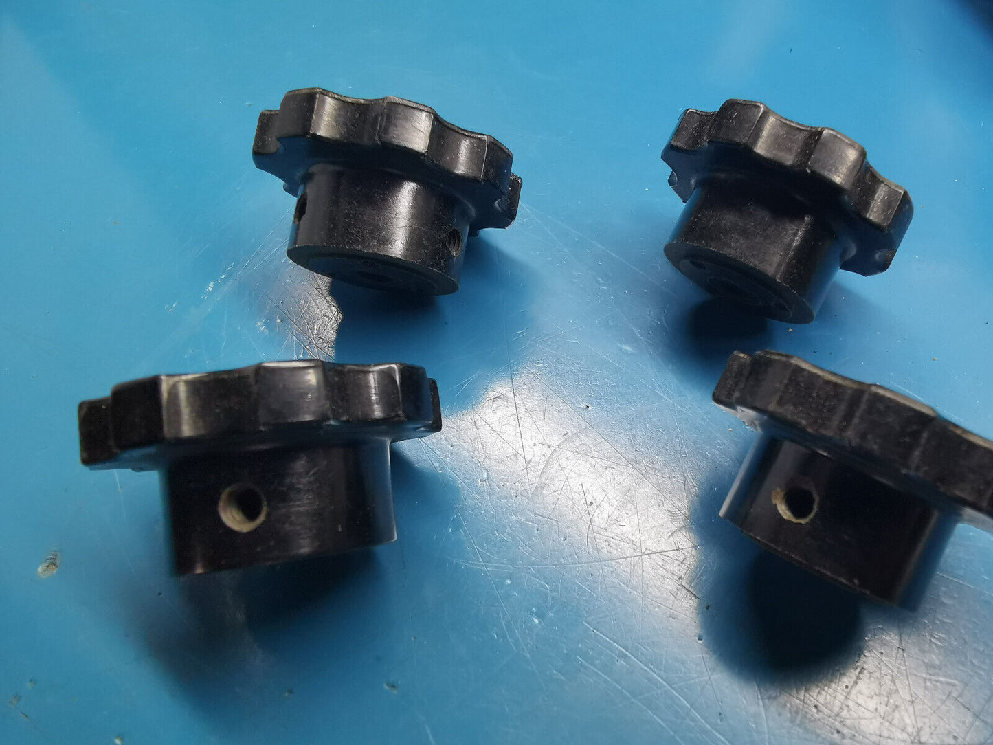 4pcs Marconi Style Vintage Knob Vintage Test Gear Knob Missing Set Screw
