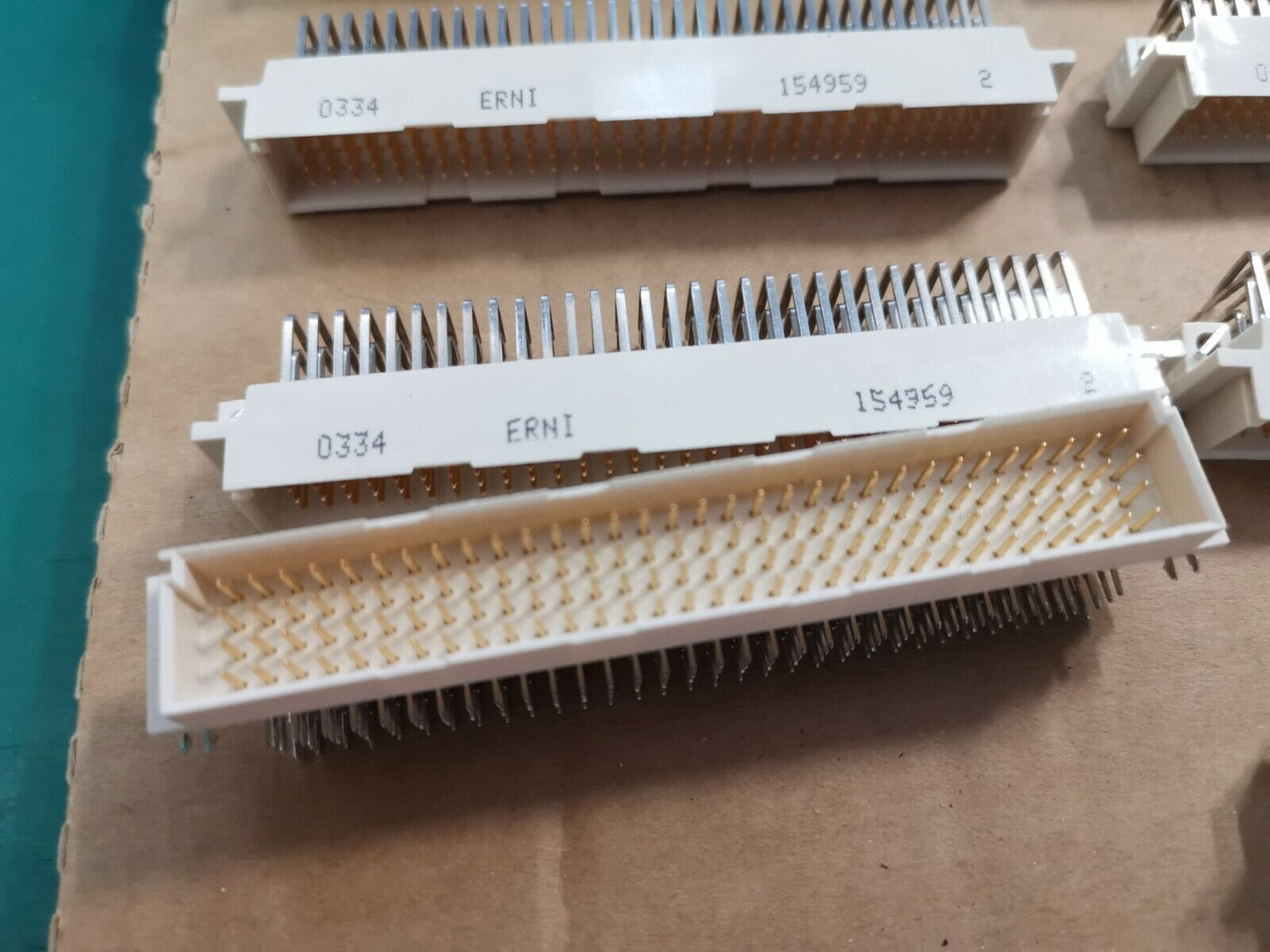 ERNI 128 Way 4 Row Straight DIN 41612 Connector PCB Mount