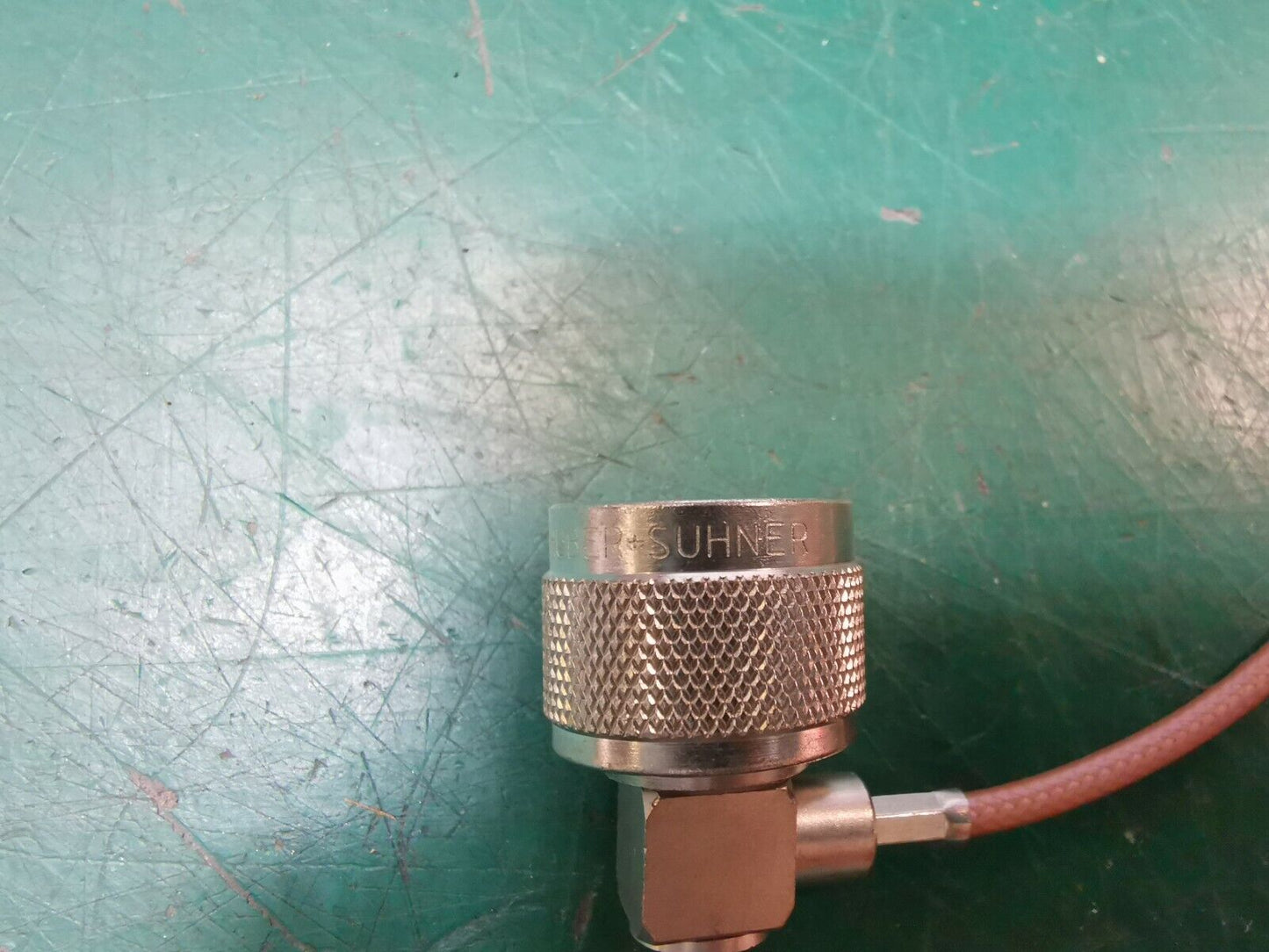 Suhner Male N Bulkhead To SMA Connector Male Cable 22cm