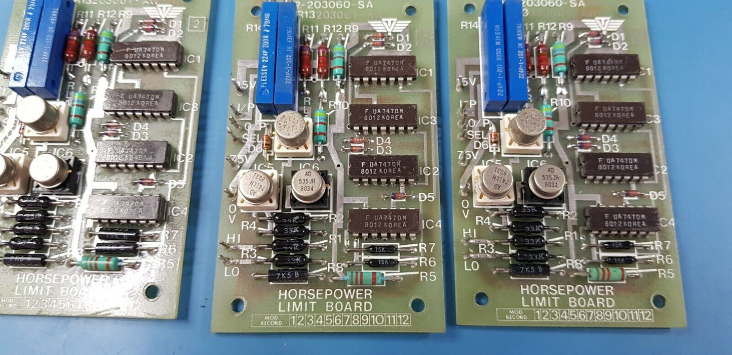 Military Simulator Pump Horsepower Limit Boards