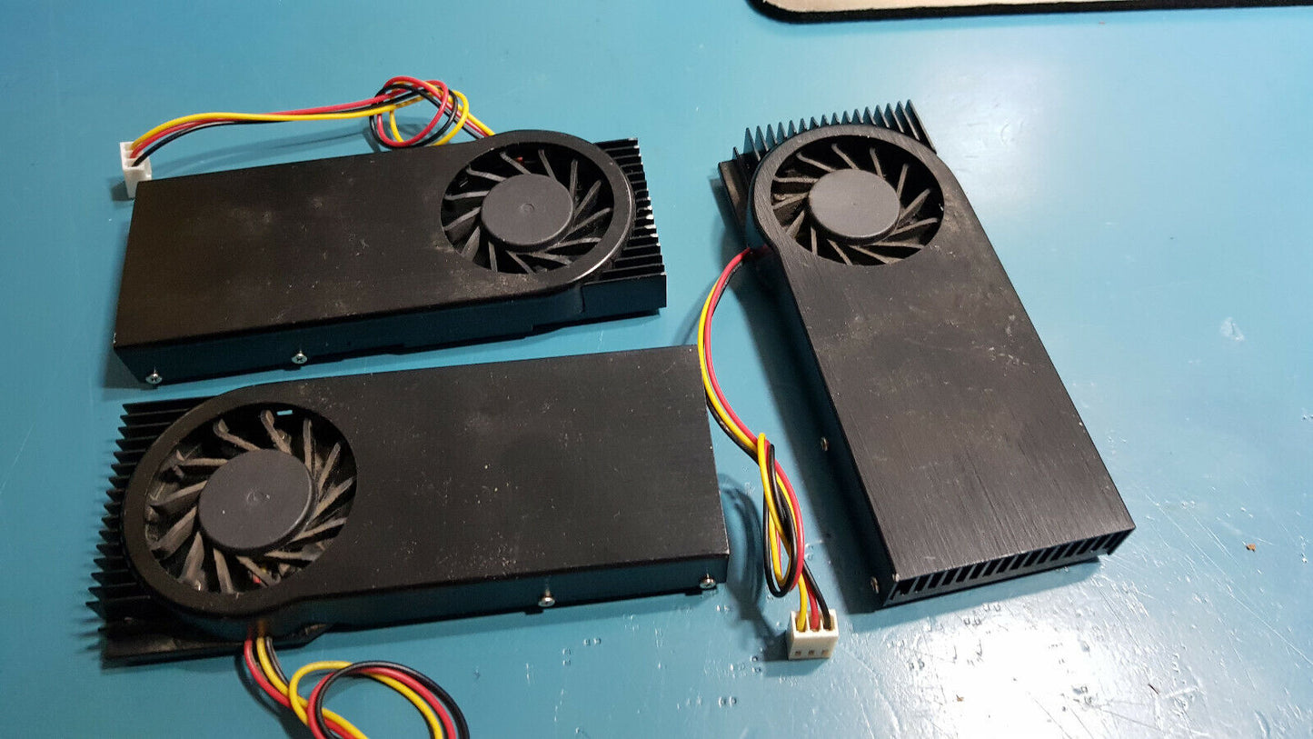 3pcs Slim HeatSink With Fan For Colling Chipset / CPU 5v 48mm x 121mm x 14mm