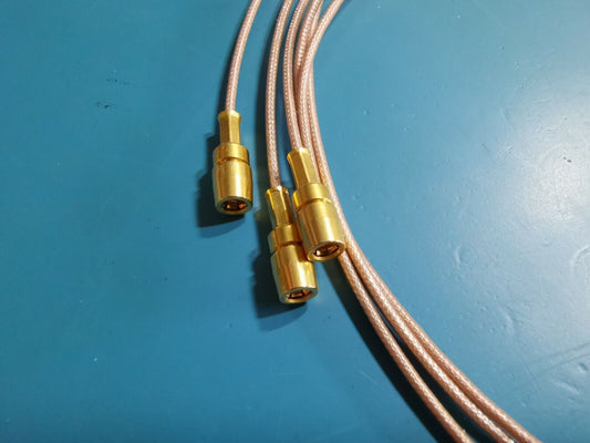 3pcs BNC Female To SMB Female Plug 70cm Rosenberger Panel Mount BNC