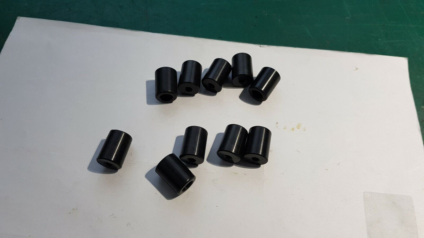Electronic Project Enclosure Bumper Feet Plastic 20mm x 15mm Round  Black