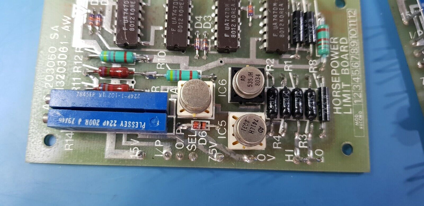 Military Simulator Pump Horsepower Limit Boards