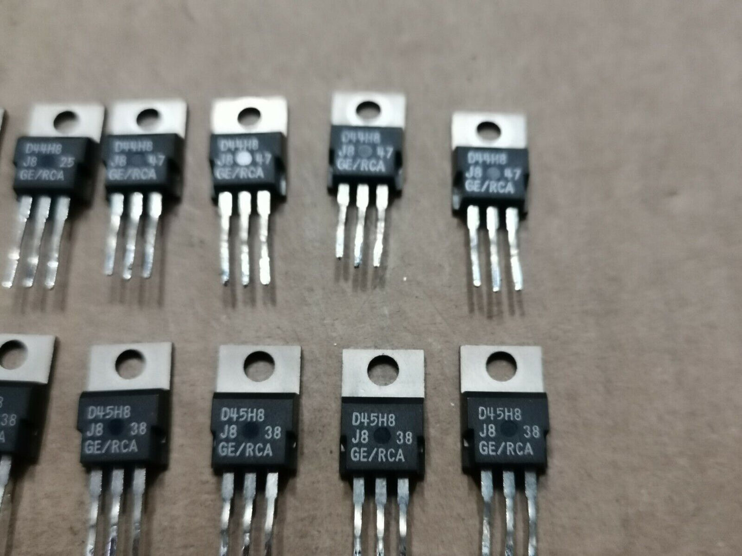 D44H8 And D45H8 Transistor Pairs 6 Pairs Genuine GE/RCA