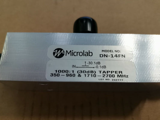 30dB 500W 1000:1 RF 350 - 960MHz And 1710 - 2700MHz Tapper Splitter DN-14FN
