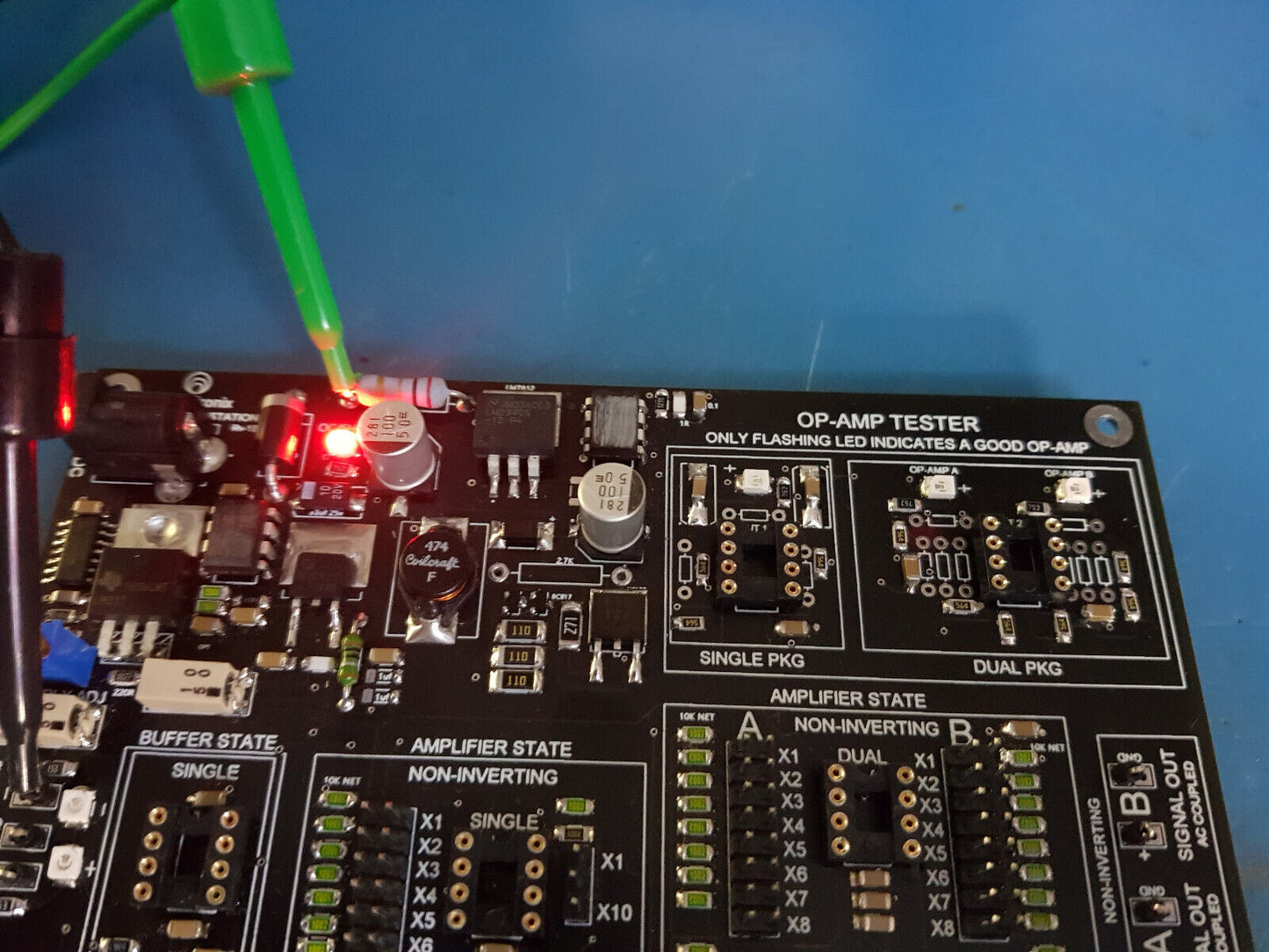 Op Amp Tester OT15S Buffer Testing Inverting And Non Inverting Amplifier Testing