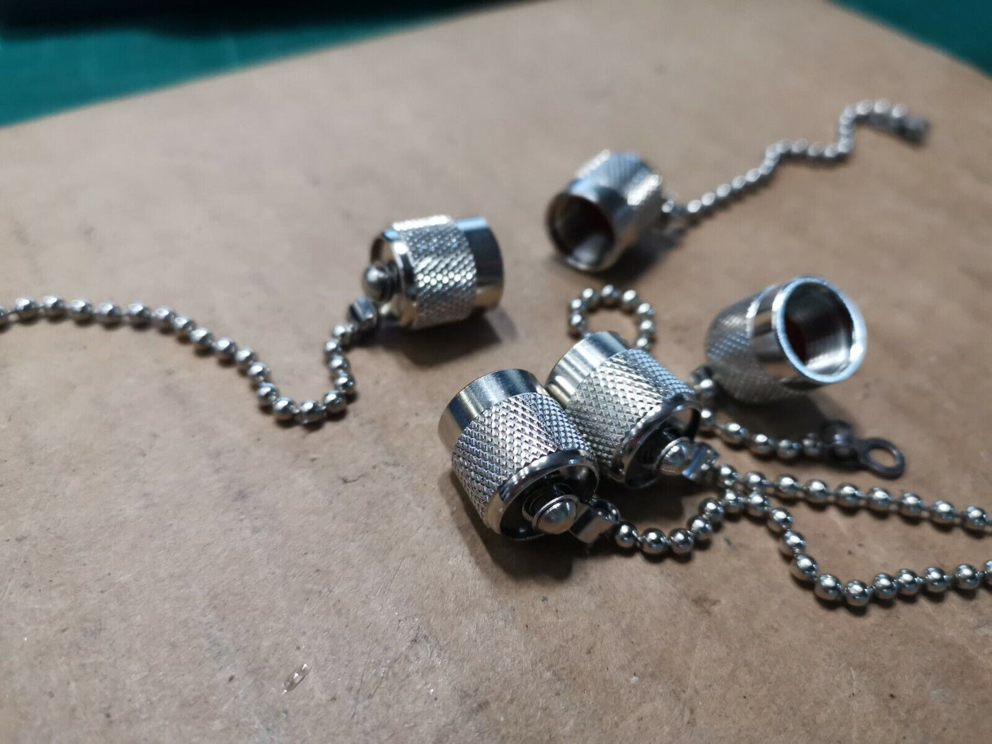 6pcs TNC Connector Protective Cap for Female With Chain , Ex Military