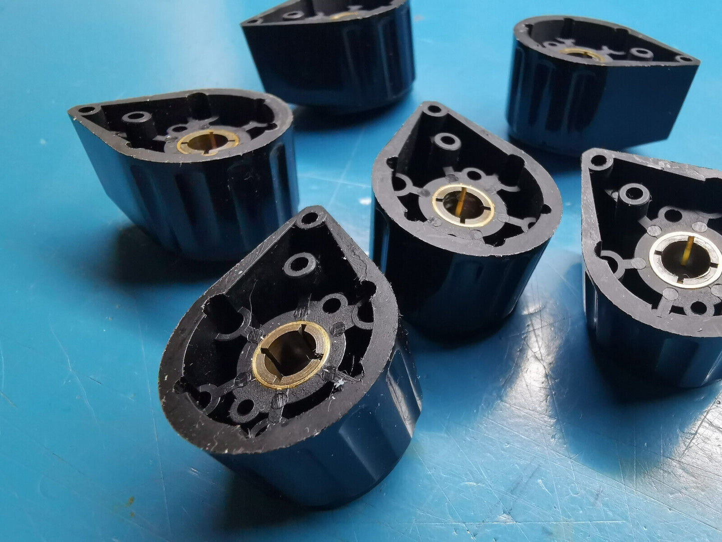 6pcs Ritel Rotary Switch Knob Arrow Knob 6mm Shaft