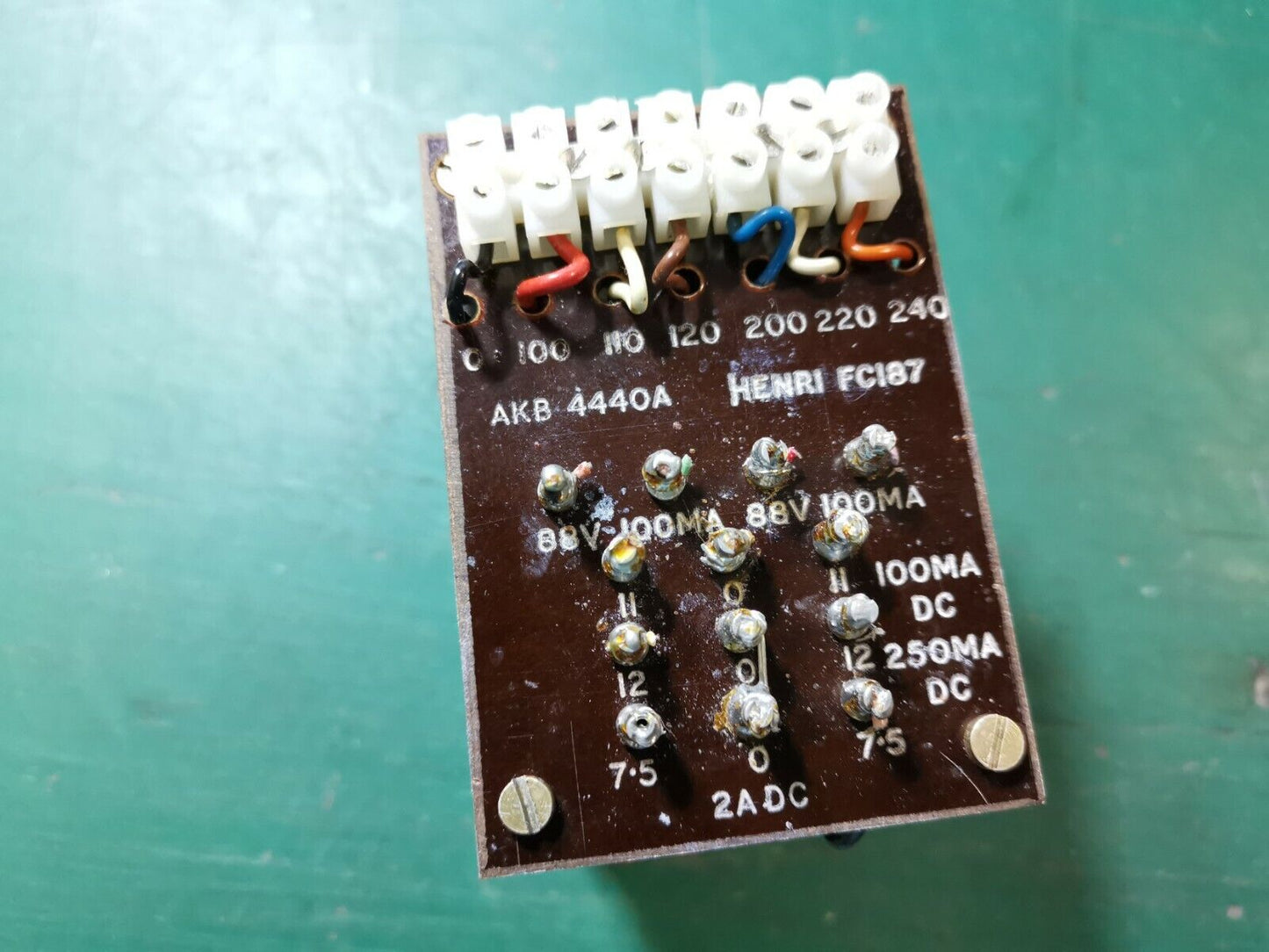Henri AC Transformer primary 110v To 240v AC Secondary 88v  11v  12v  7.5v AC