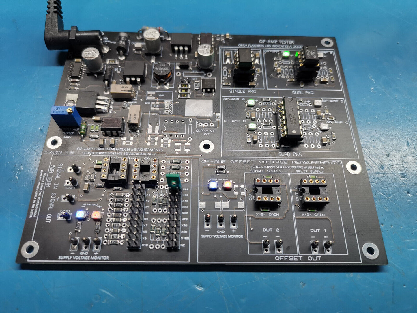Op Amp Tester Offset Voltage Measurements Bandwidth Measurements