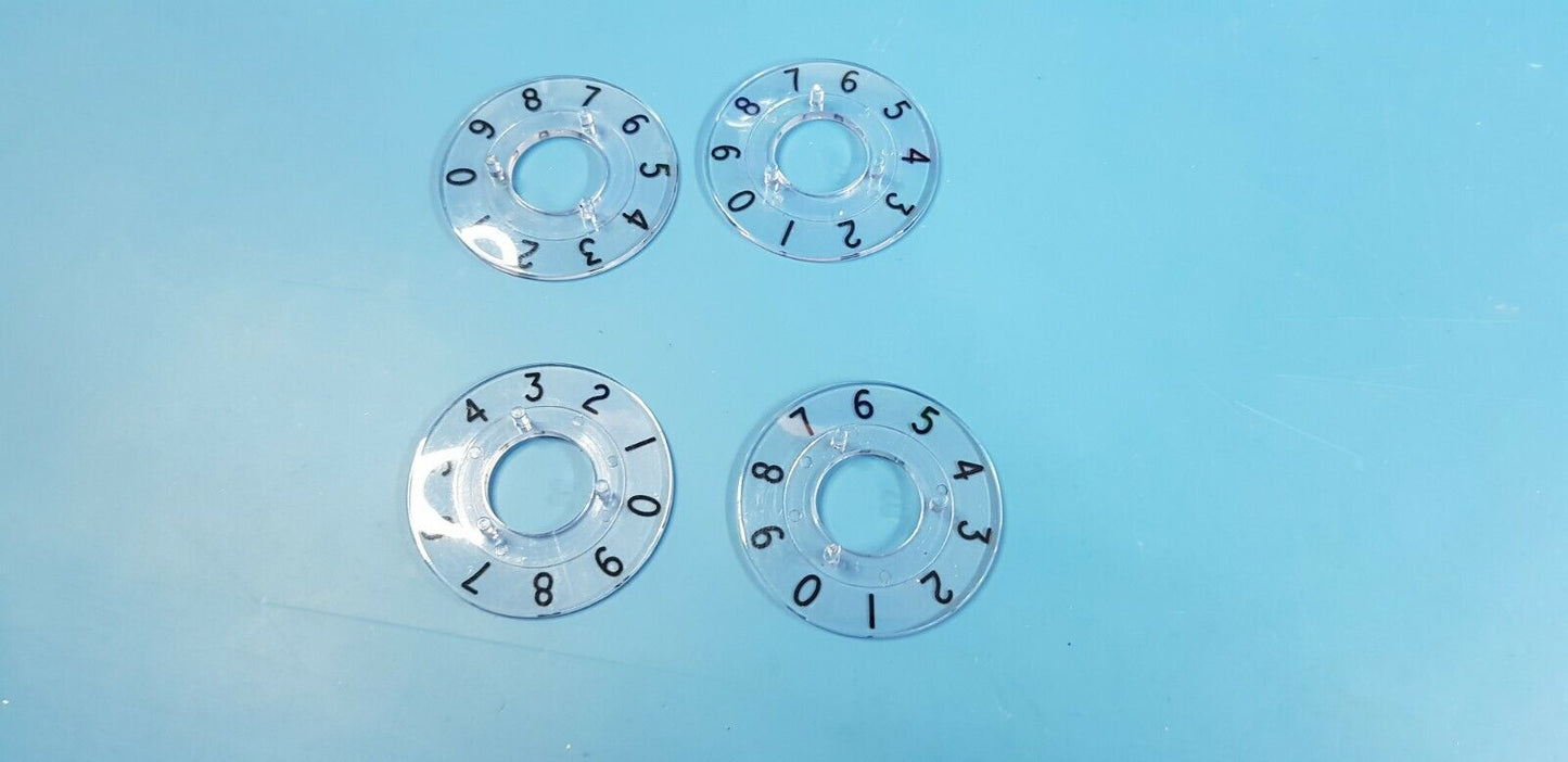 Elma Knob Numbering 0 To 9 4pcs