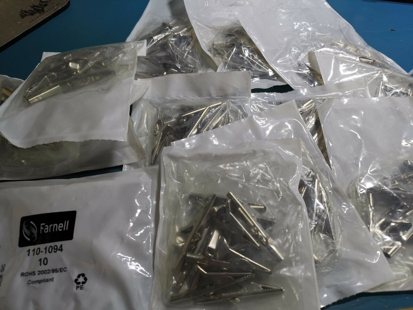 10pcs Deltron Test Lead Alligator Clips  Farnell Stock