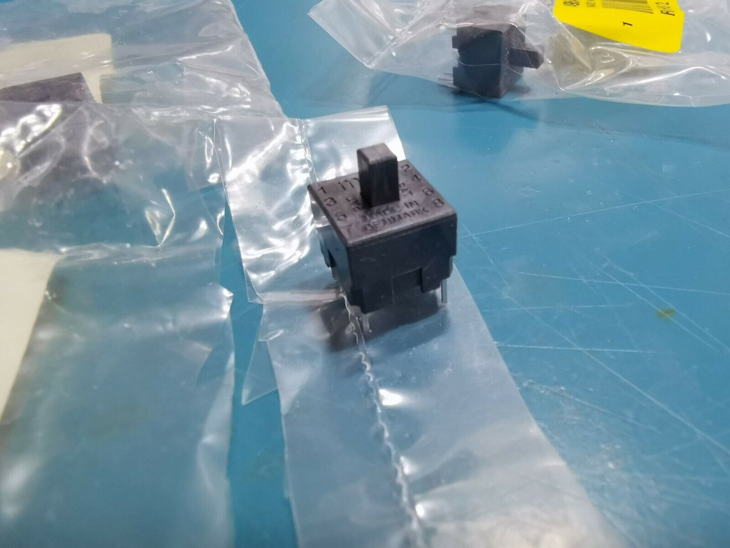3pcs MEC DPDT Momentary Push Button Switches PCB Mount Made In Denmark