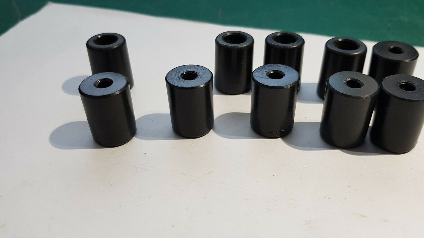 Electronic Project Enclosure Bumper Feet Plastic 20mm x 15mm Round  Black