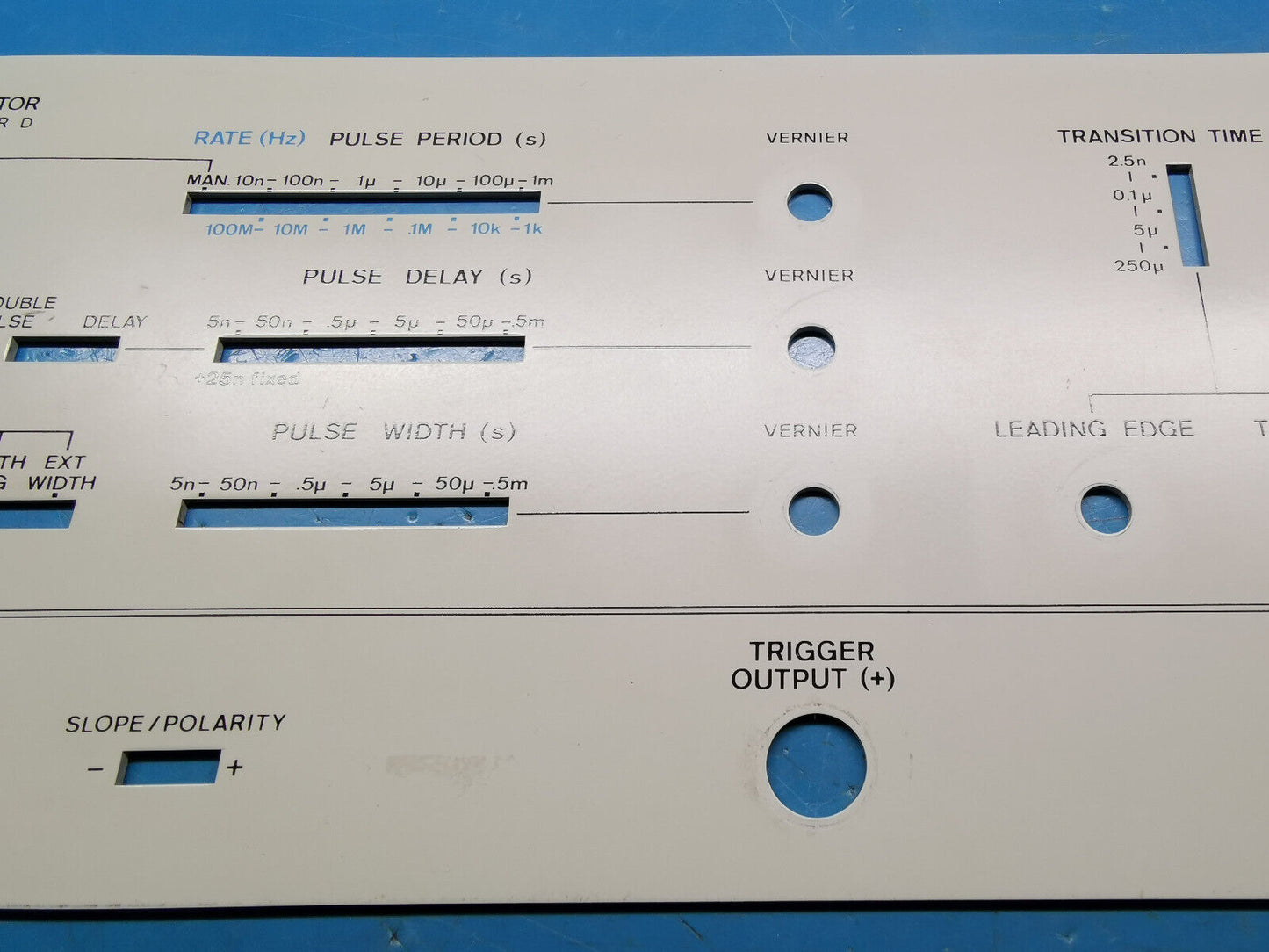 HP Agilent 8007A Pulse Generator Front Panel Metal Face