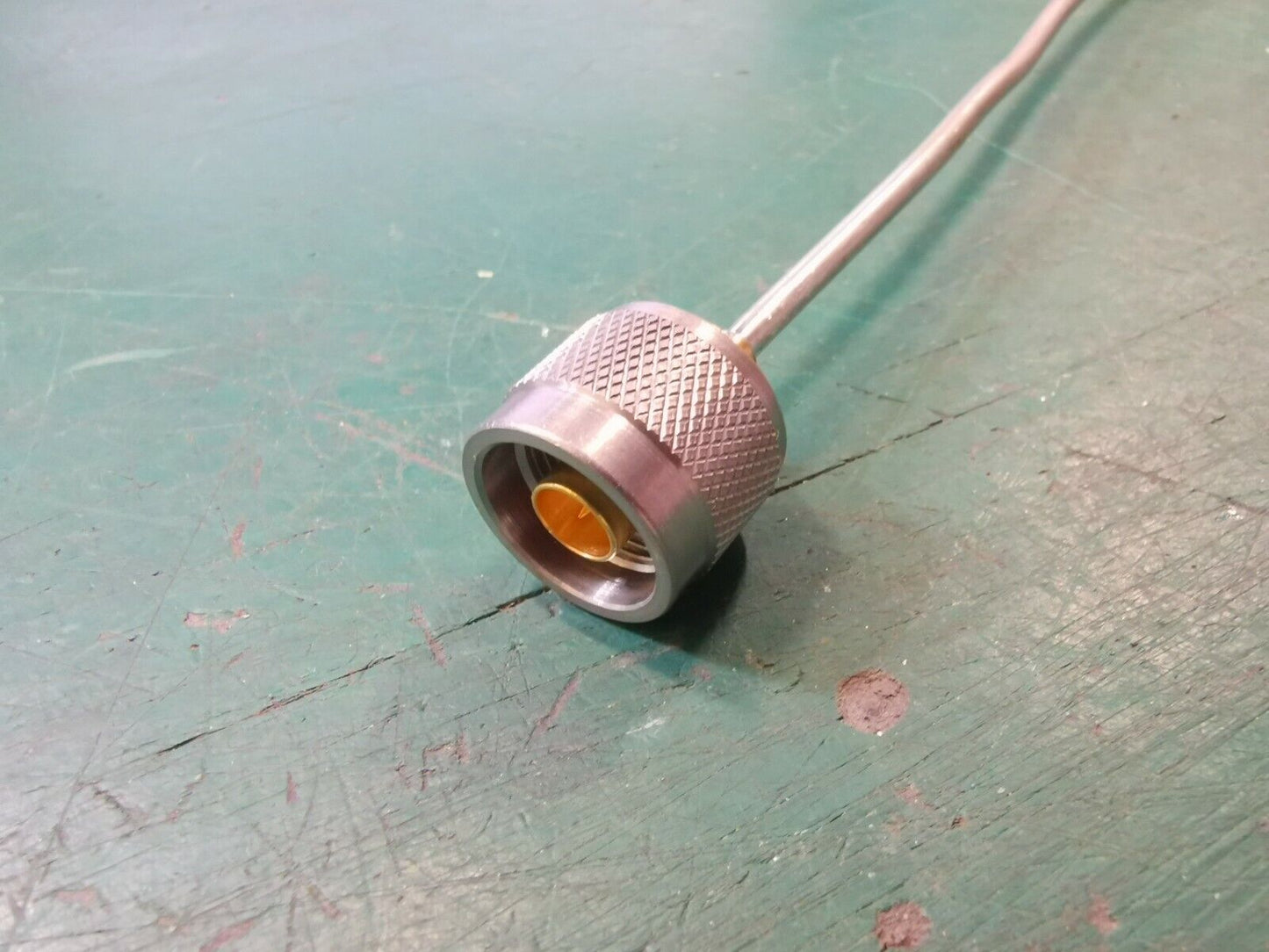 Rigid RF Cable With Bulkhead Connector Male and Female Bulkhead Panel Mount