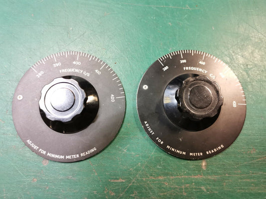 Vintage Military RF Test Gear Knobs 380 C/S To 420 C/S