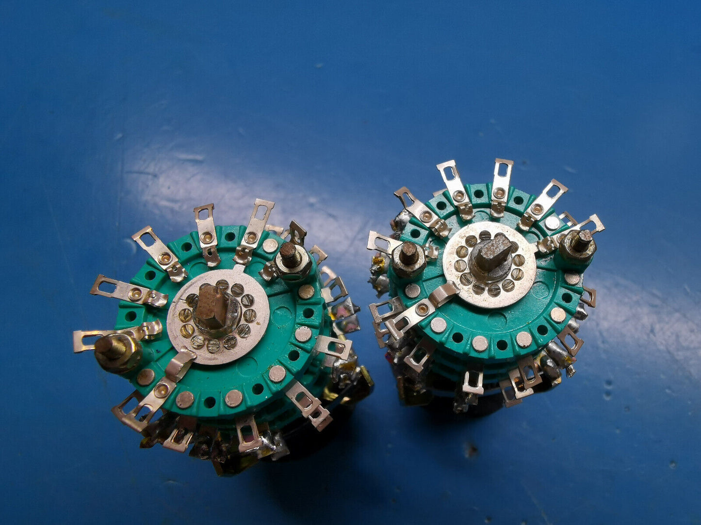 2pcs 3 Pole 6 Position Rotary Switch With Knob