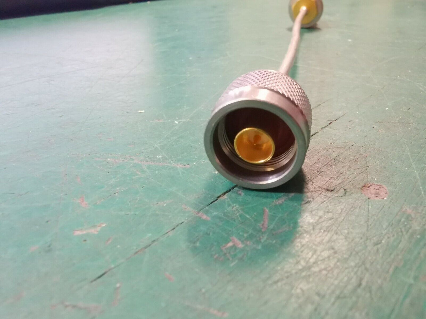 Rigid RF Cable With Bulkhead Connector Male and Female Bulkhead Panel Mount