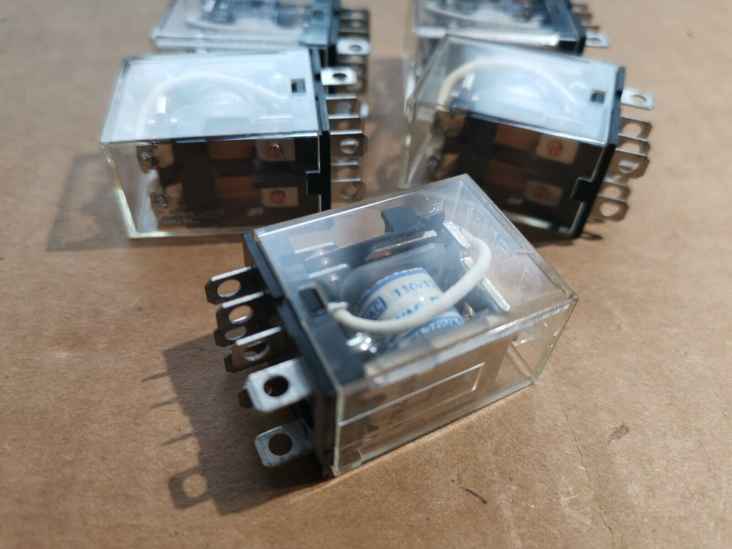 2pcs DPDT Plug In Relay 110v Coil 10A Contact Omron IMO , EX MOD LY2 PY21
