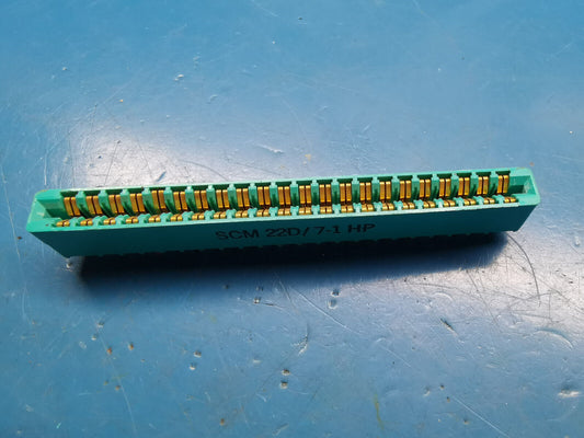 Genuine SCM 44 Pin PCB Edge Connector Used In Apple One And HP Agilent Test Gear