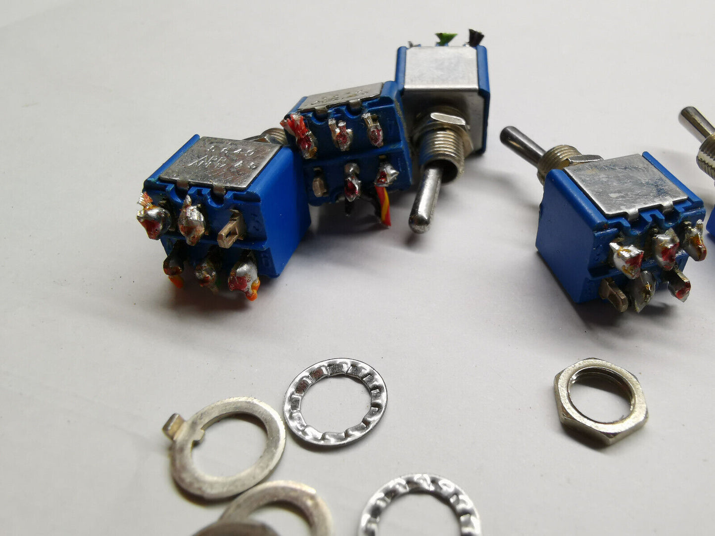 5pcs Of Genuine Apem 5649 Toggle Switch ON OFF ON Type