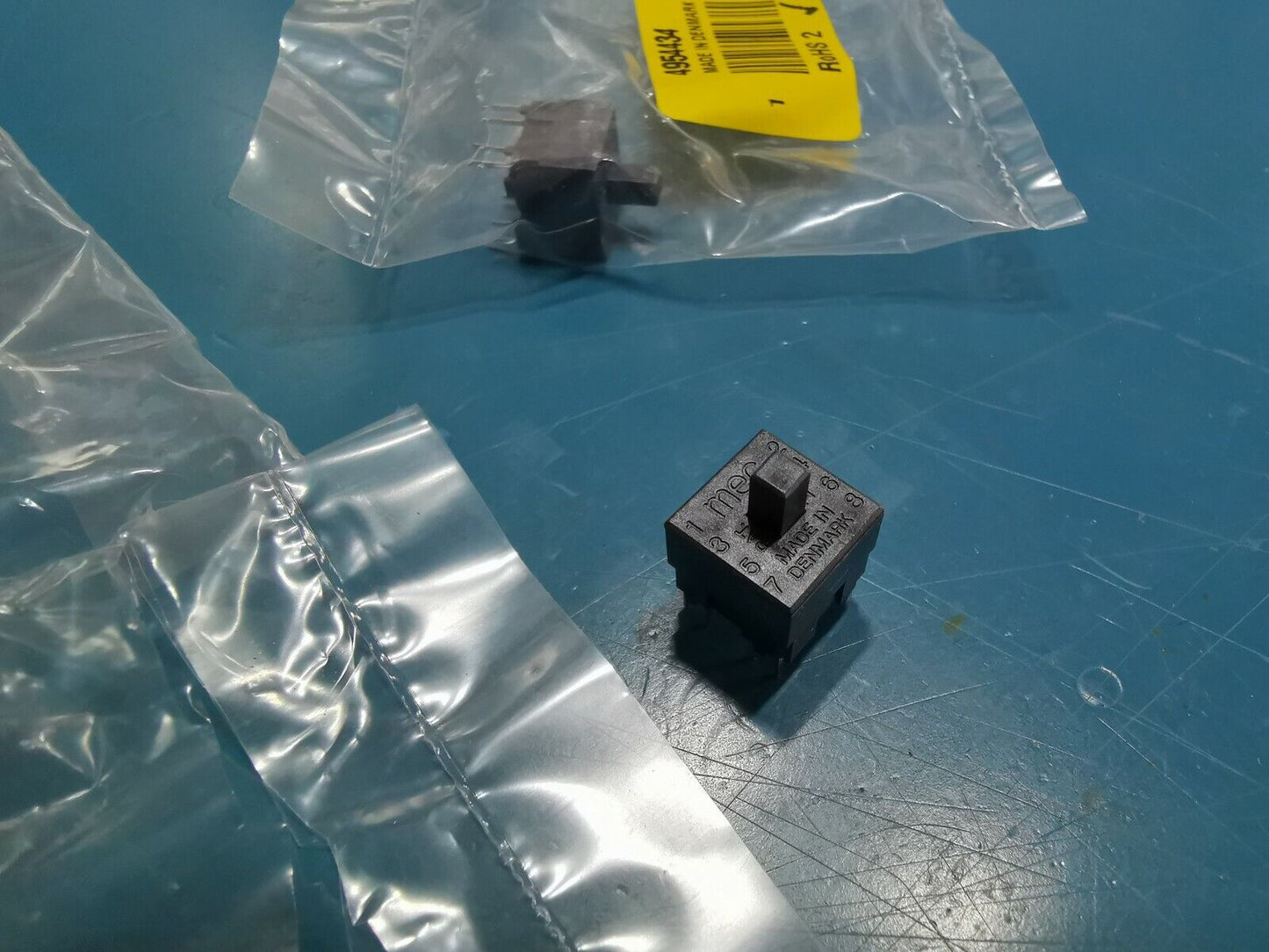 3pcs MEC DPDT Momentary Push Button Switches PCB Mount Made In Denmark