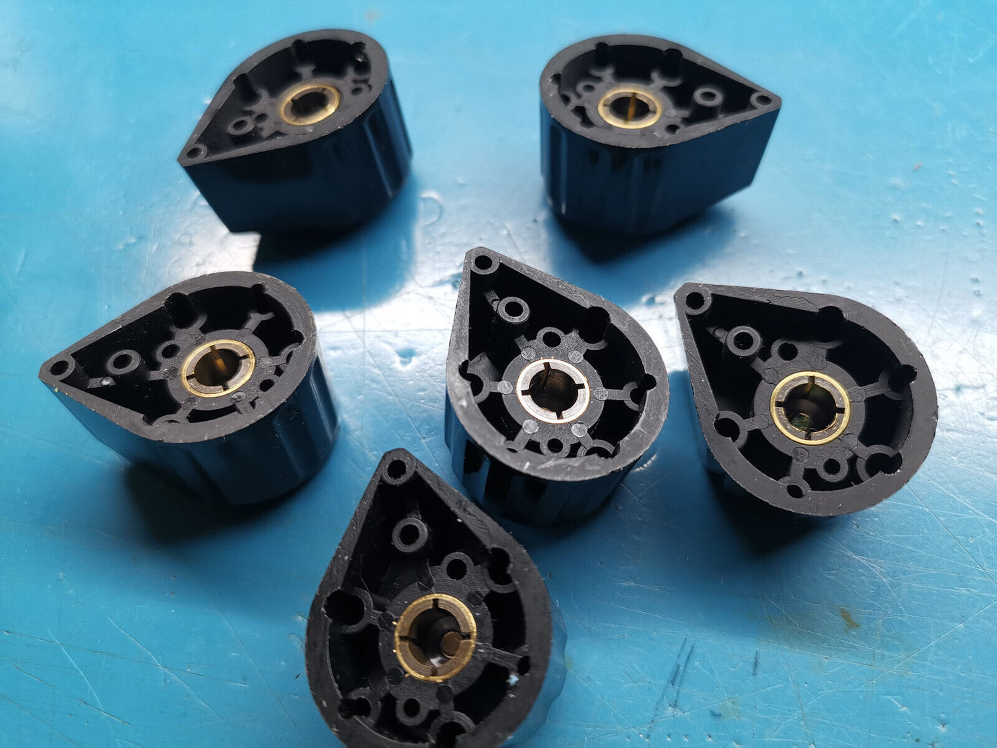 6pcs Ritel Rotary Switch Knob Arrow Knob 6mm Shaft