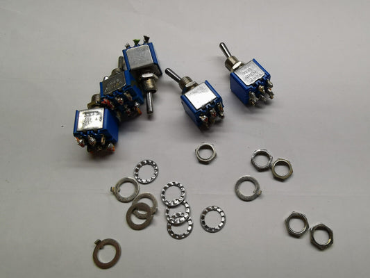 5pcs Of Genuine Apem 5649 Toggle Switch ON OFF ON Type