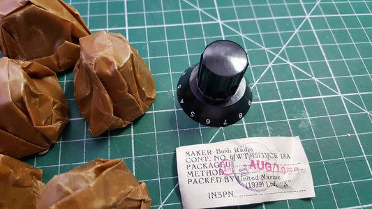 8pcs Vintage Bush Radio Knob AUG 1956  10AK 162  6mm shaft