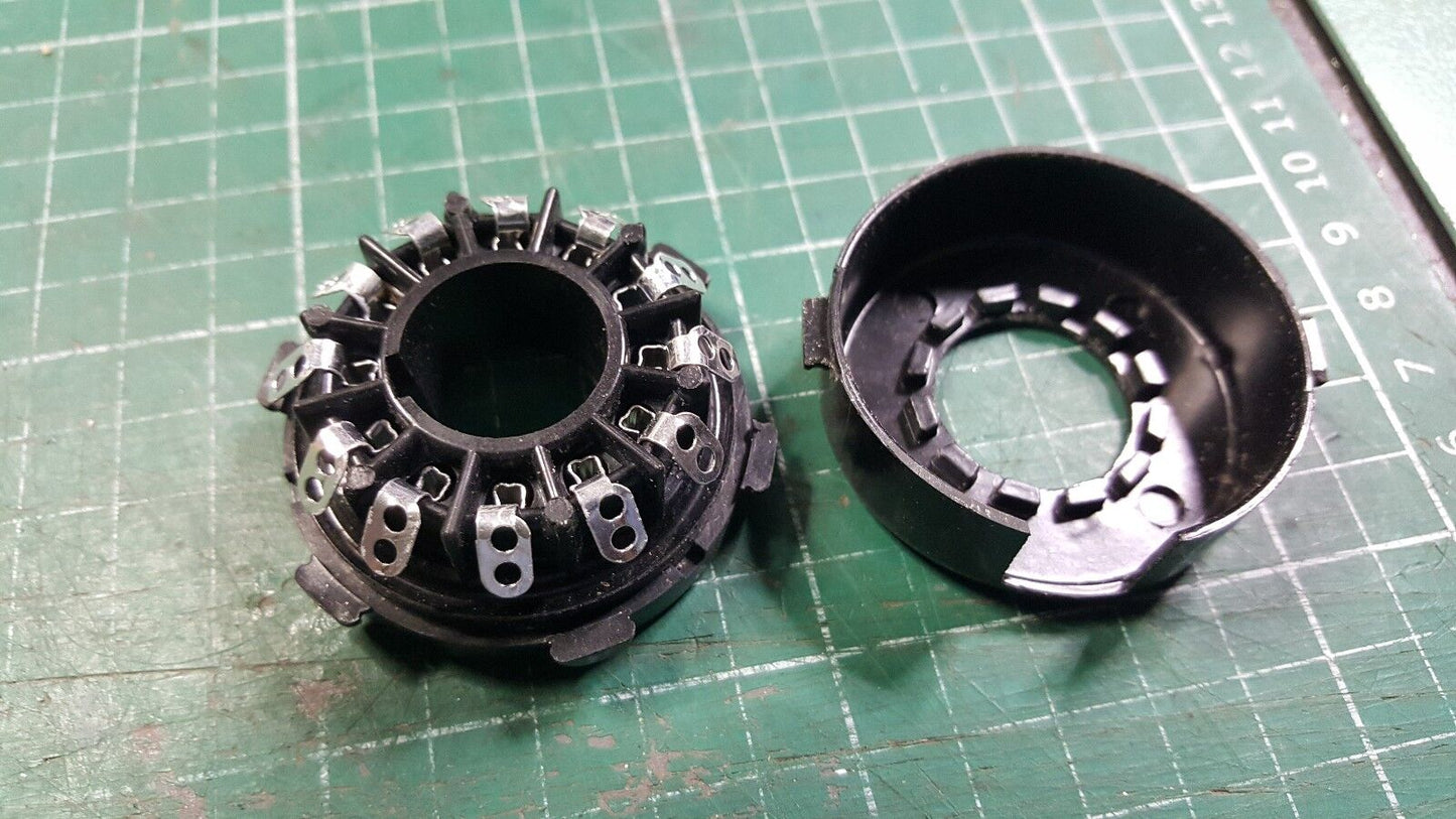Vintage 12 Pin Socket  B12 CRT Socket For DG7-32 Amphenol  , 2 pcs