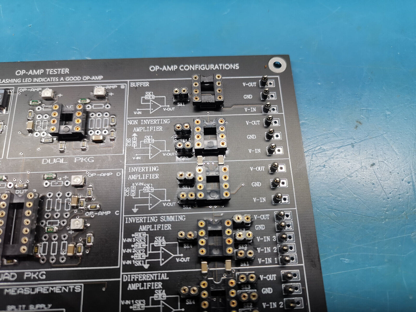Op Amp Tester OTC12 Offset Voltage / Bandwidth Measurements Configuration Tester