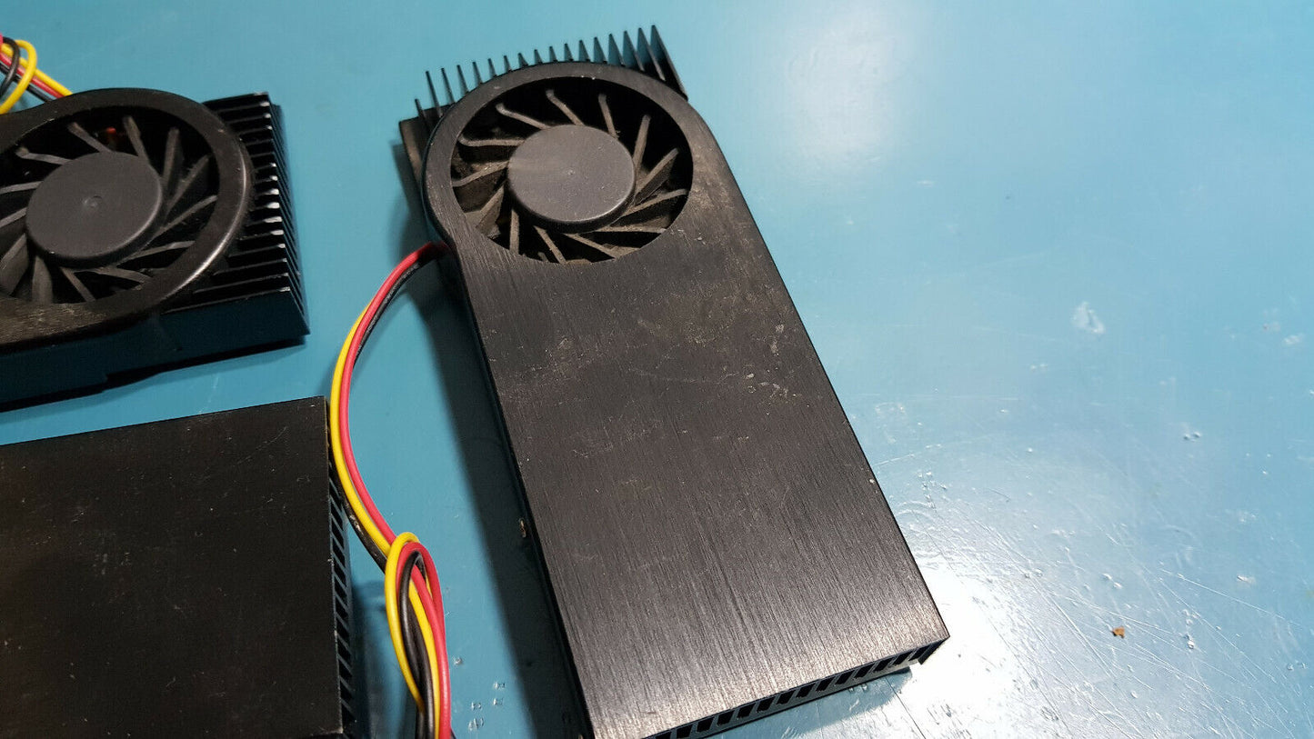 3pcs Slim HeatSink With Fan For Colling Chipset / CPU 5v 48mm x 121mm x 14mm