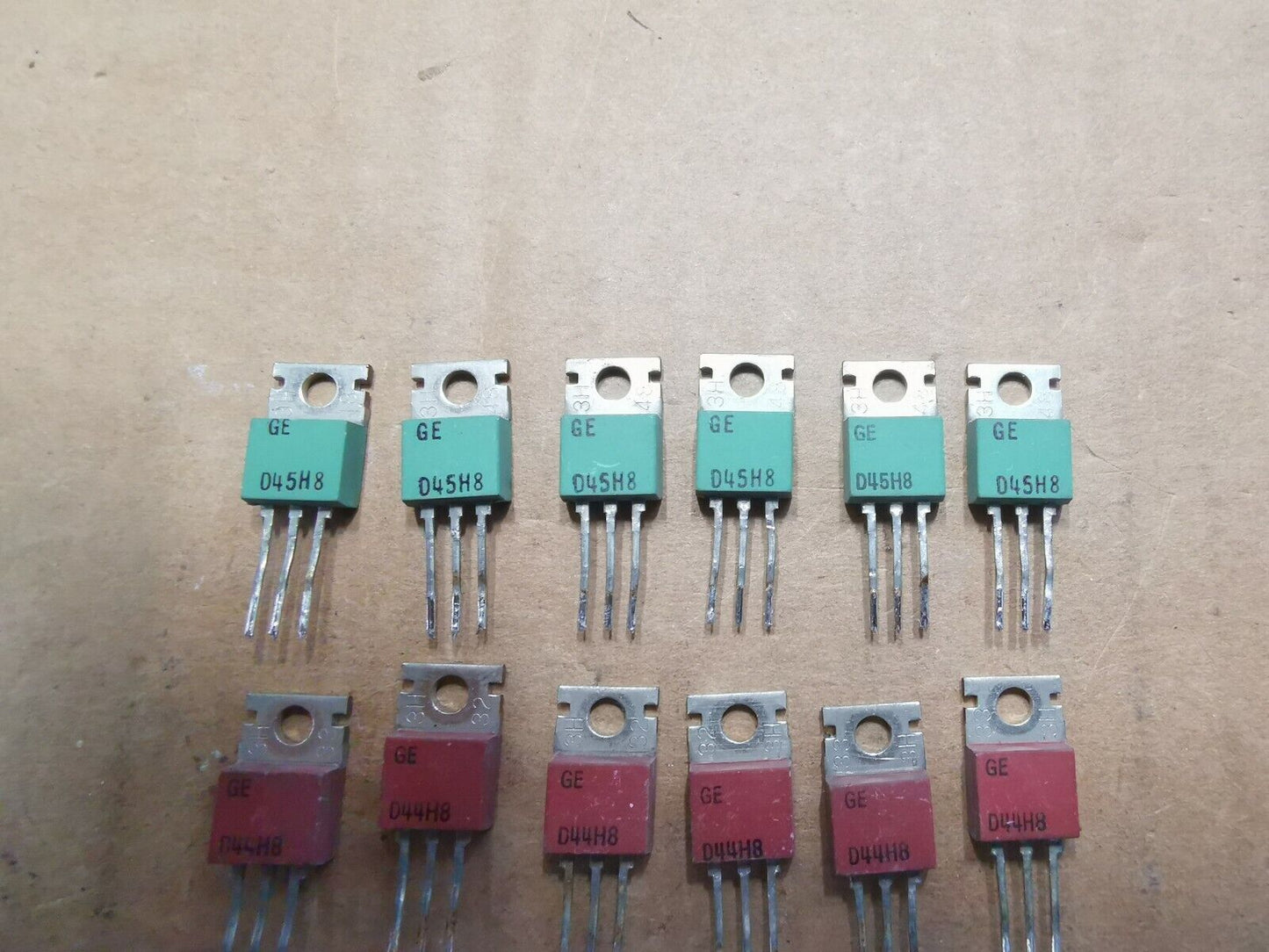 D44H8 And D45H8 Transistor Pairs 6 Pairs Genuine GE