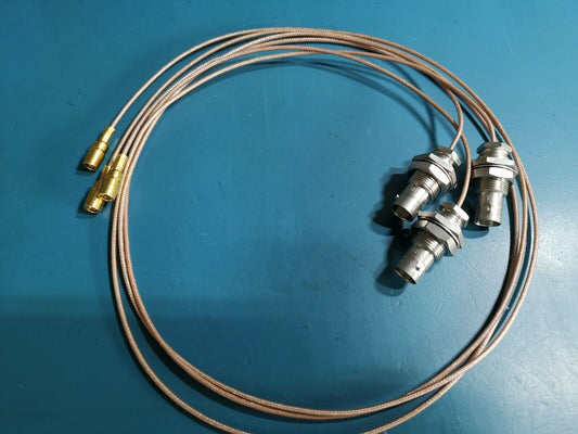 3pcs BNC Female To SMB Female Plug 70cm Rosenberger Panel Mount BNC