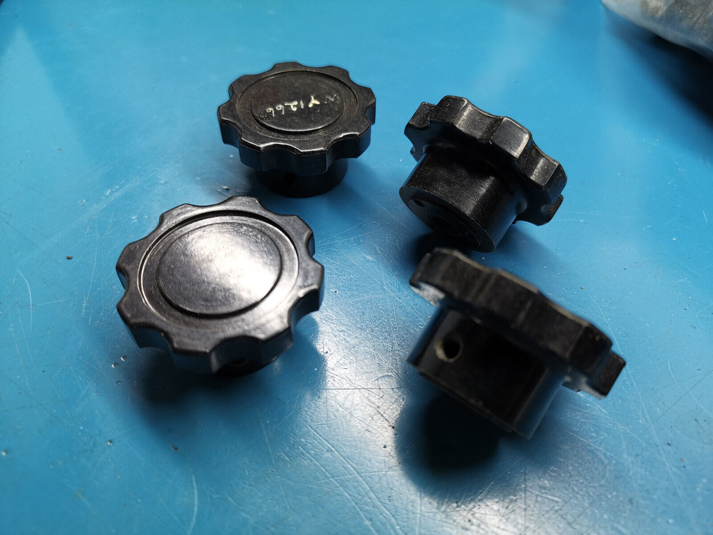 4pcs Marconi Style Vintage Knob Vintage Test Gear Knob Missing Set Screw
