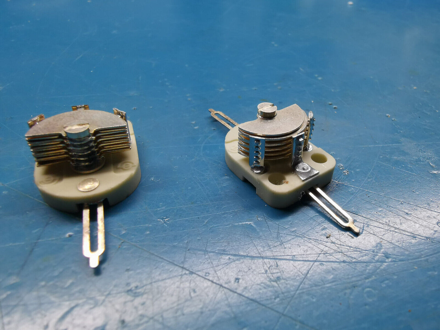 2pcs Marconi Variable Air Capacitor 3.5pF To 35pF