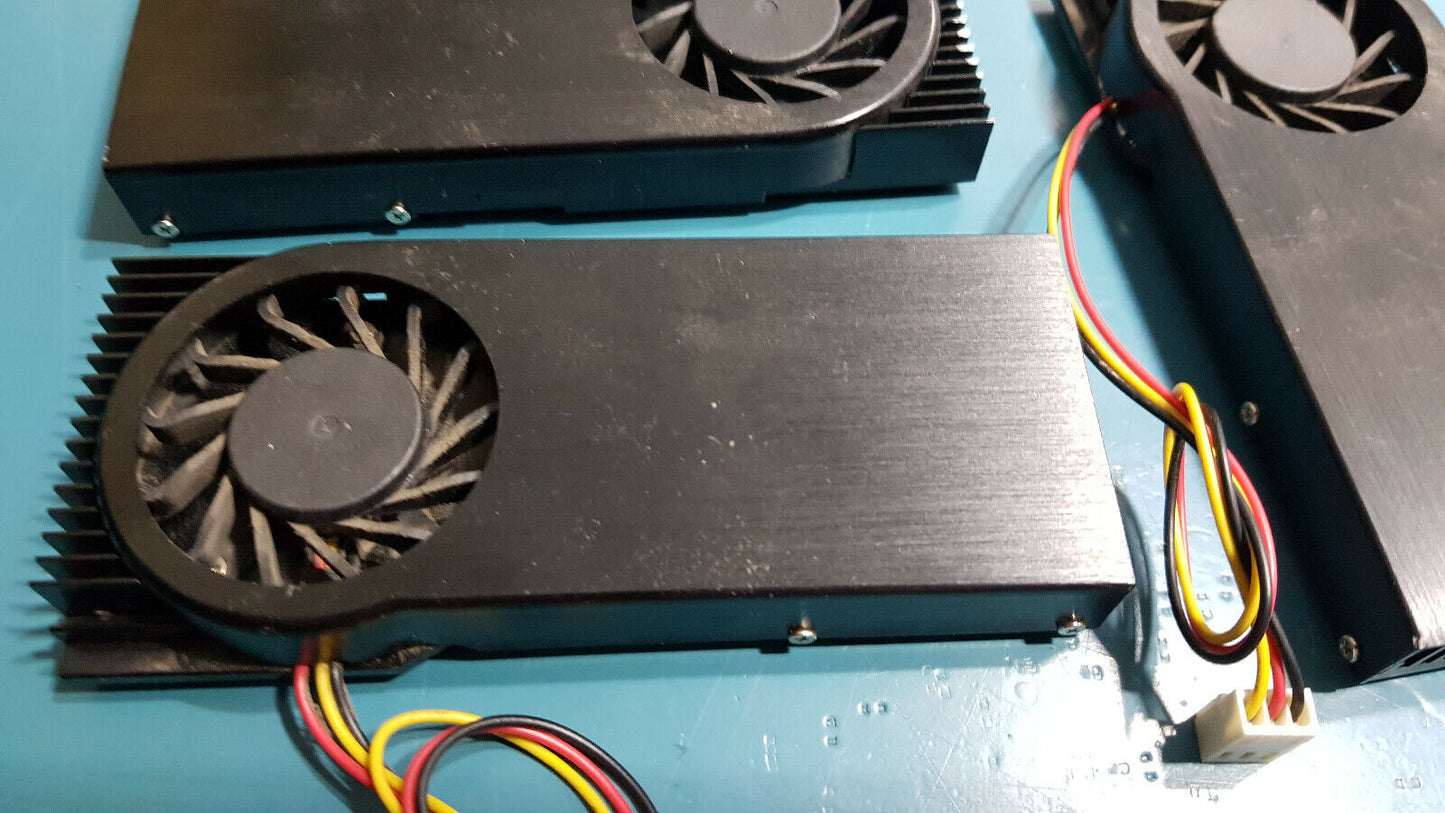 3pcs Slim HeatSink With Fan For Colling Chipset / CPU 5v 48mm x 121mm x 14mm