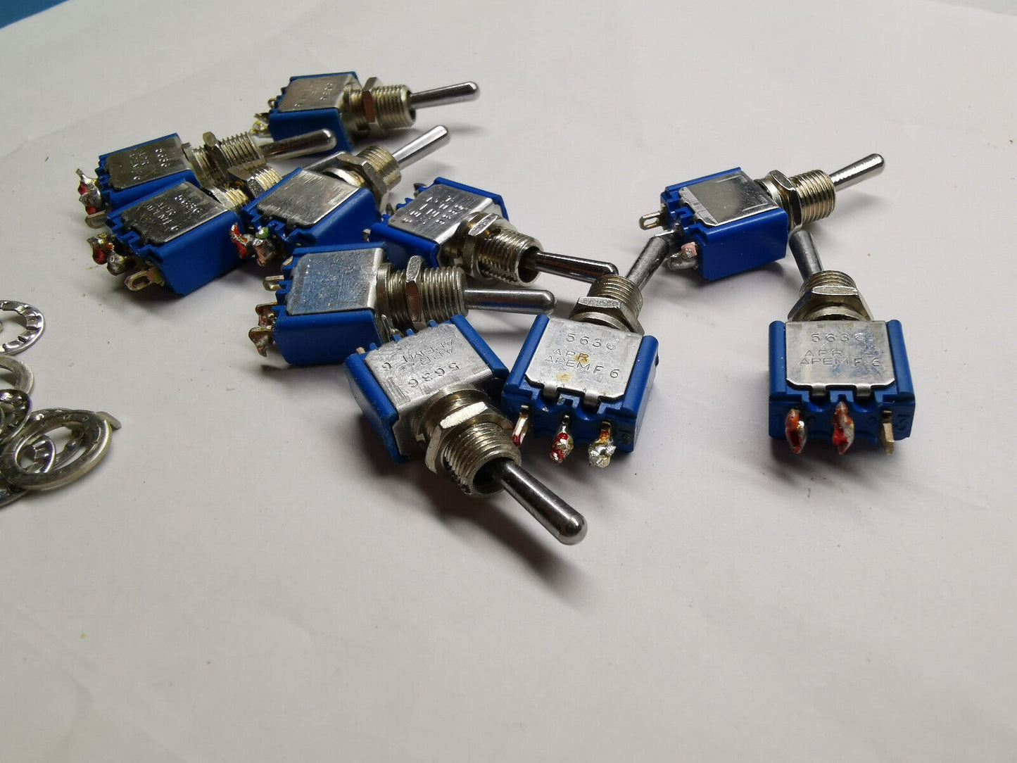 10pcs Genuine Apem 5636 Toggle Switch ON ON Type